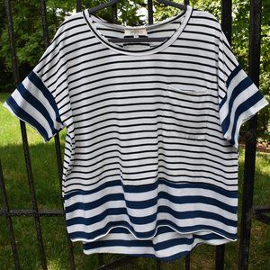 Umgee Plus Stripe Tunic Top